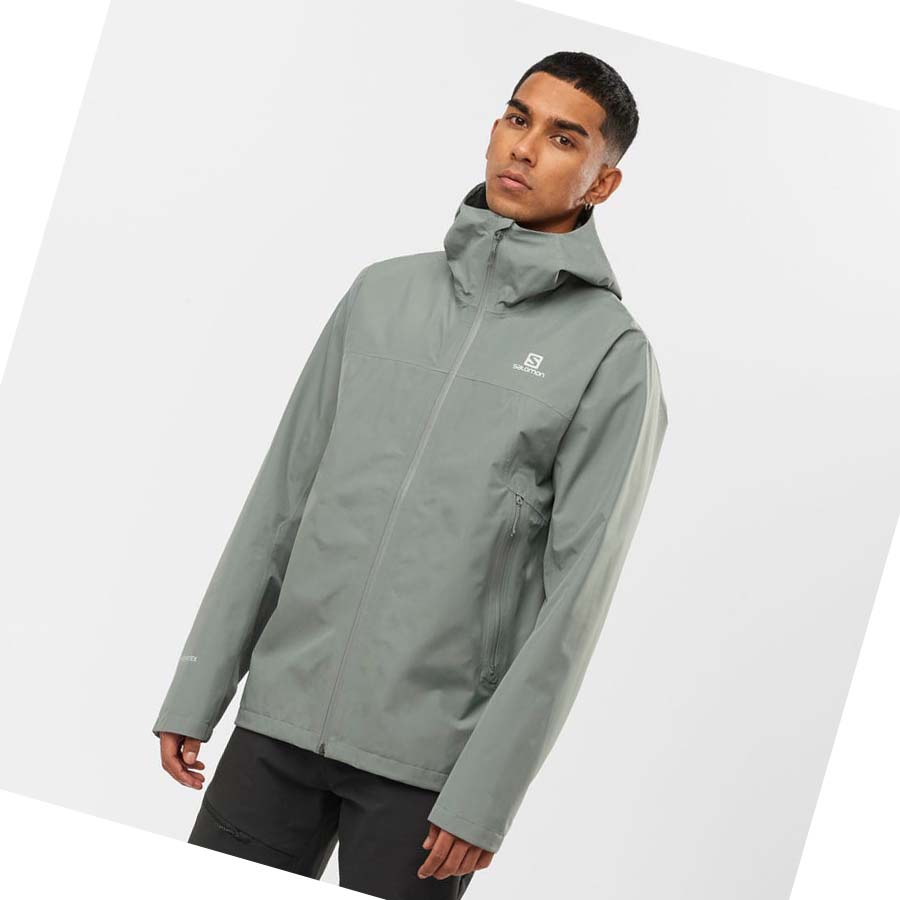 Chaquetas Salomon OUTLINE GORE-TEX WATERPROOF 2.5 LAYERS Hombre Verde Oliva | MX 3282TCE